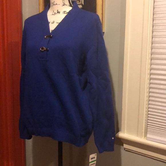 Karen Scott "Hardware Henley" Sweater (L) - Picture 3 of 8